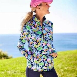 Lilly Pulitzer Skipper Popover in Lilly Loves Disney Aegean Navy size M NWT